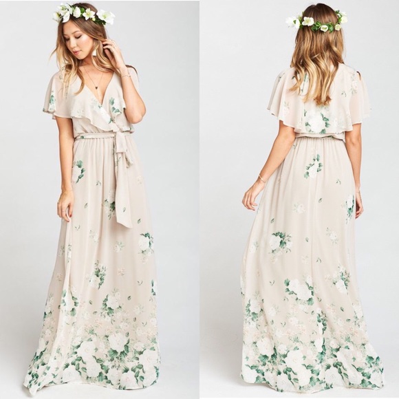 Show Me Your MumuNWT Audrey Bouquet Toss Maxi Bridal Dress